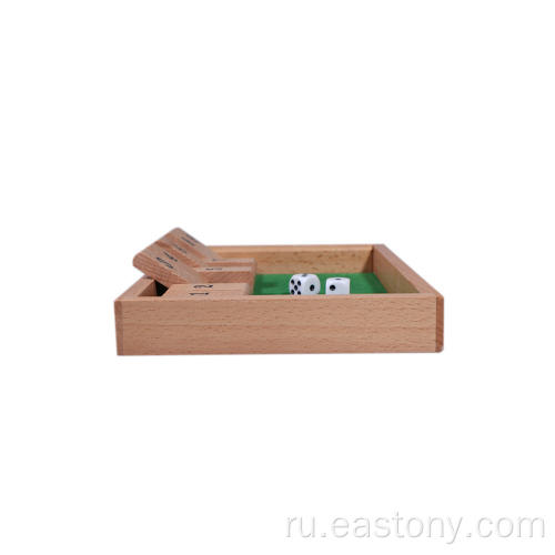 Самая продаваемая мини-игра из дерева Shut the Box